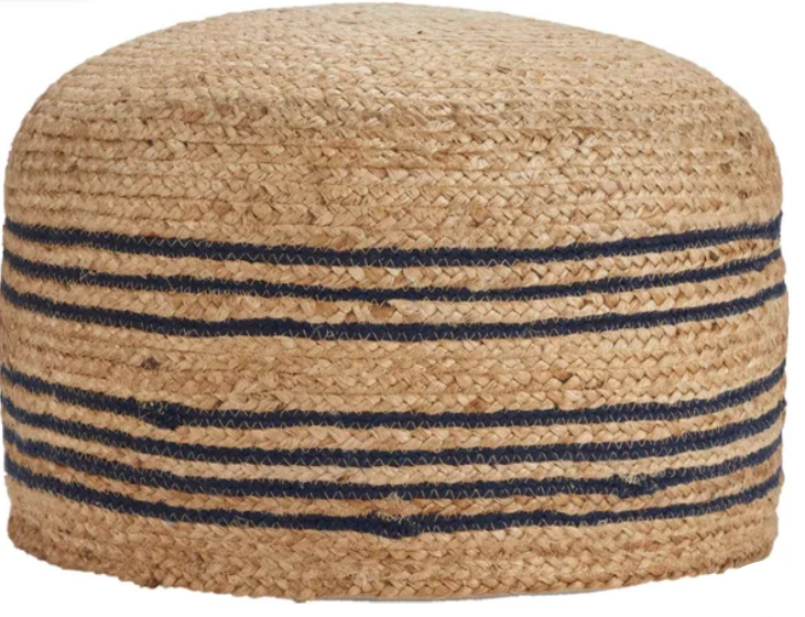 Decorative Jute Pouf