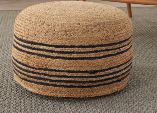 Decorative Jute Pouf