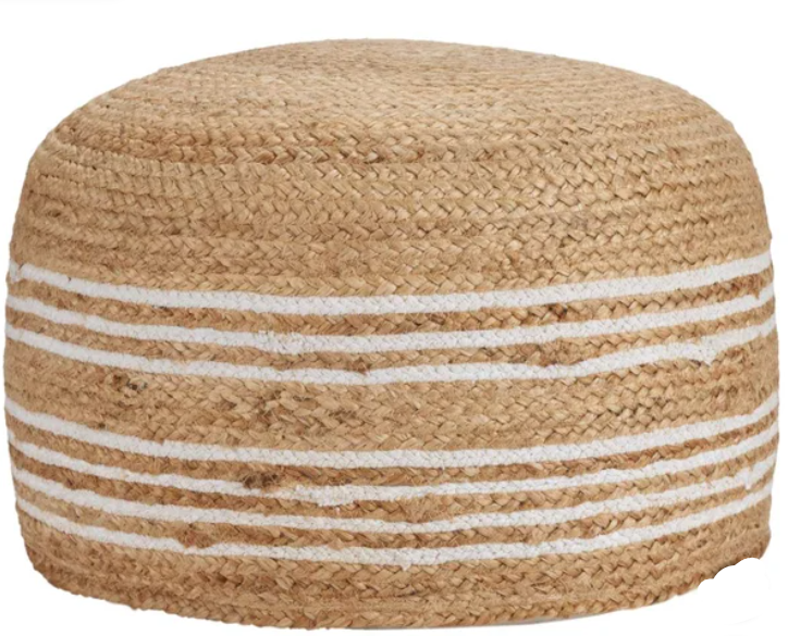 Decorative Jute Pouf
