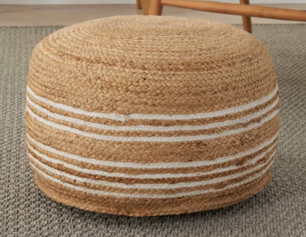 Decorative Jute Pouf