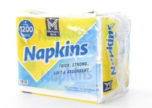 300 Count Dinner Napkins, 4 Pack