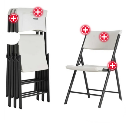 Folding Chairs, 4-pack
