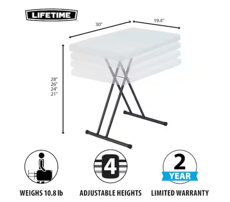 30" Light Commercial Personal Table, Assorted Colors