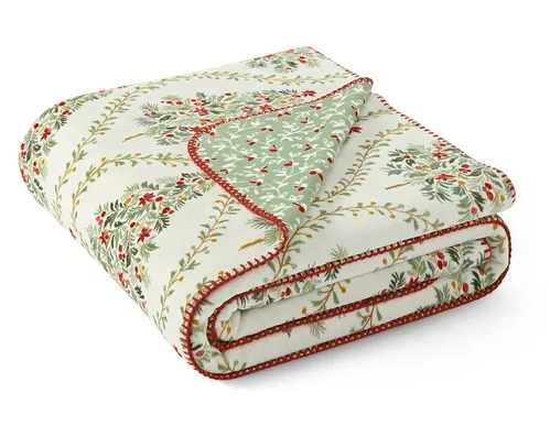 Coco Plush Reversible Throw, 60" x 70"- Laura Ashley - Assorted Colors
