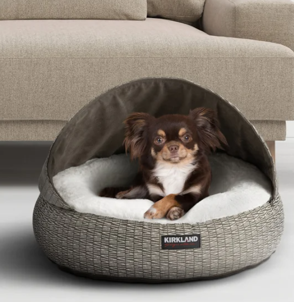 Hooded Pet Bed - Round, 22”