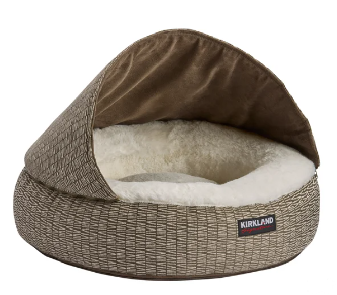 Hooded Pet Bed - Round, 22”