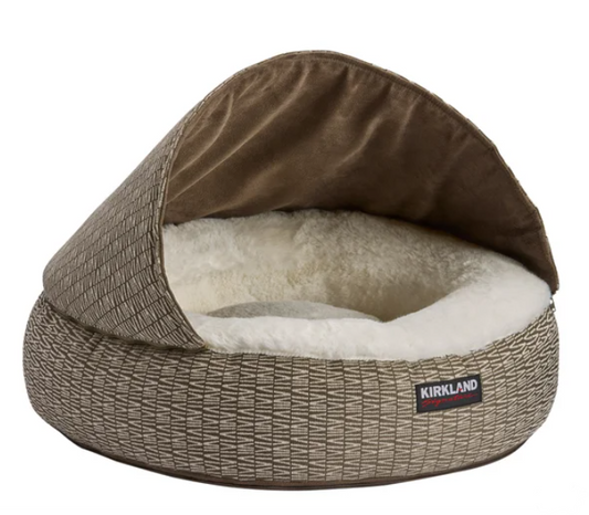 Hooded Pet Bed - Round, 22”