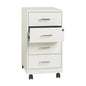 18" Deep 4-Drawer Metal Mobile Organizer, 4 Box Drawers