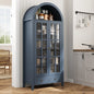 Kalaen 71" Arched Display Wood Cabinet