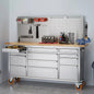 Stainless Steel Workbench with Pegboard - TRINITY PRO 72"