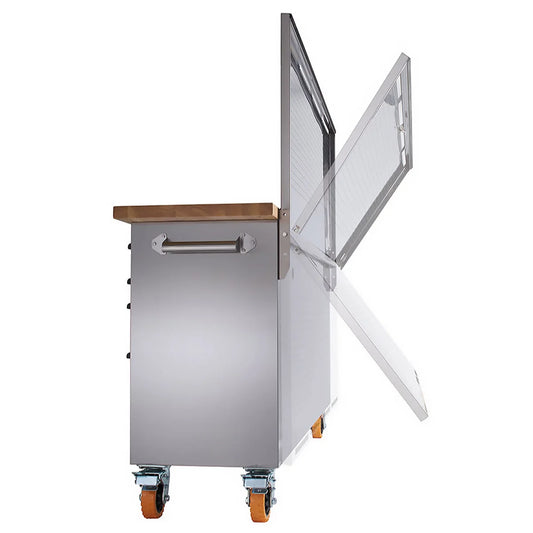 Stainless Steel Workbench with Pegboard - TRINITY PRO 72"