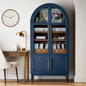 Mark Enzo Storage Cabinet With Rattan Cabinet Doors