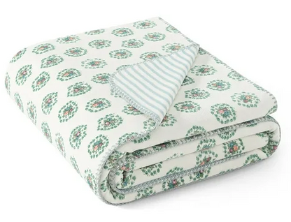 Coco Plush Reversible Throw, 60" x 70"- Laura Ashley - Assorted Colors