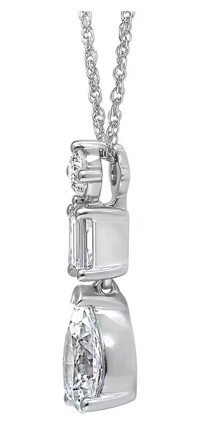 Multi-Shape Diamond Pendant 1.45 CT. T.W. in 14K Gold - Lab Created