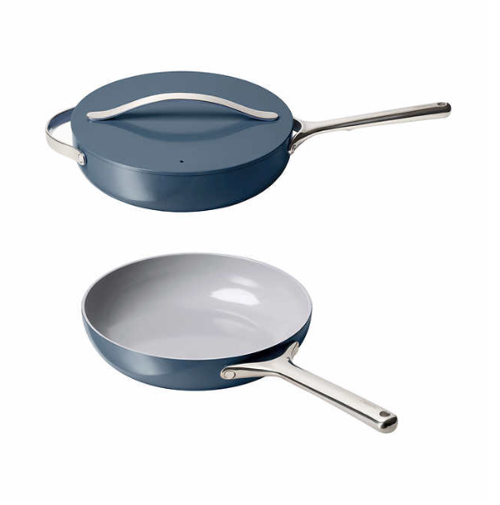 Caraway 3-piece Ceramic Non-Stick Sauté Pan Set