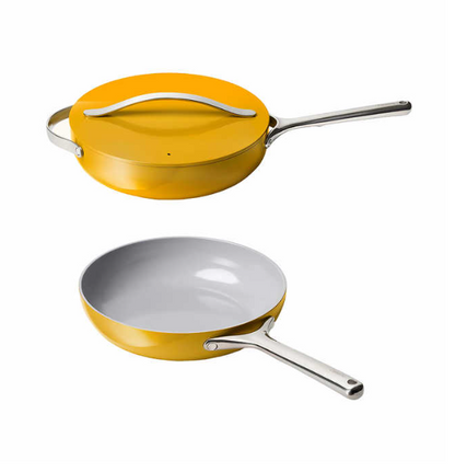 Caraway 3-piece Ceramic Non-Stick Sauté Pan Set