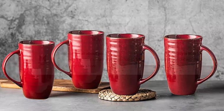 4-Piece Oversized Mug Set