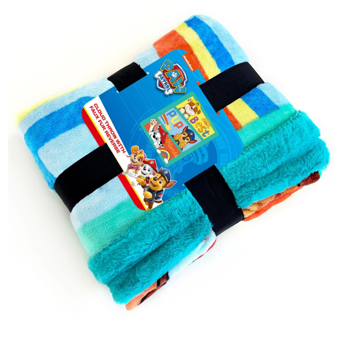 Cloud Faux Fur Throw Blanket - Assorted Characters - Kids Licensed 50" x 60"