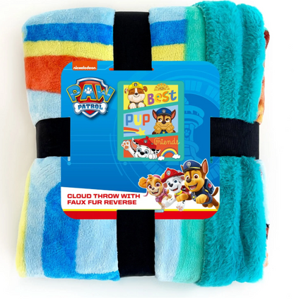 Cloud Faux Fur Throw Blanket - Assorted Characters - Kids Licensed 50" x 60"