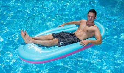 Reversible Pink/Blue Honolulu Mattress Swimming Pool Float, 2- Pack