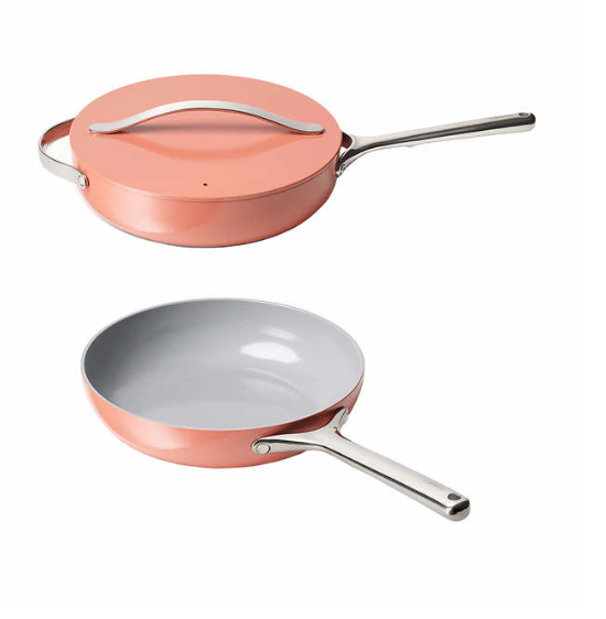 Caraway 3-piece Ceramic Non-Stick Sauté Pan Set