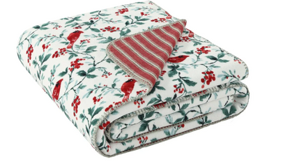 Coco Plush Reversible Throw, 60" x 70"- Laura Ashley - Assorted Colors
