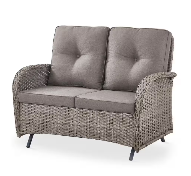 Patio Outdoor Glider with Cushion Guard