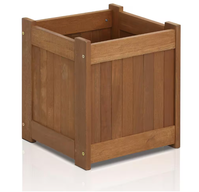 Tioman Natural Hardwood Flower Box