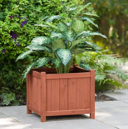 18 in. Square Cedar Planter Box
