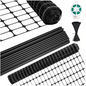 Garden Fence Snow Fence 40 in. x 100 ft. Plastic Safety Fence Plastic Mesh+30 Steel Stakes