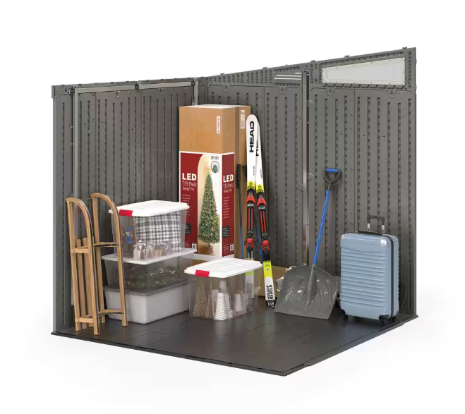 Modernist 7 ft. W x 7 ft. D Plastic Shed - Thumbnail 2