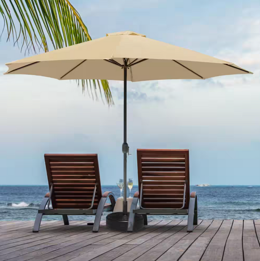 11 ft. x 11 ft. Steel Patio Market Umbrella