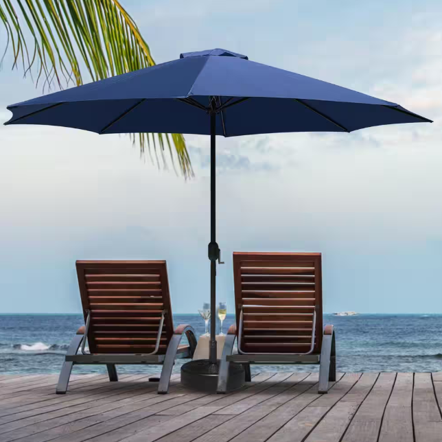 11 ft. x 11 ft. Steel Patio Market Umbrella