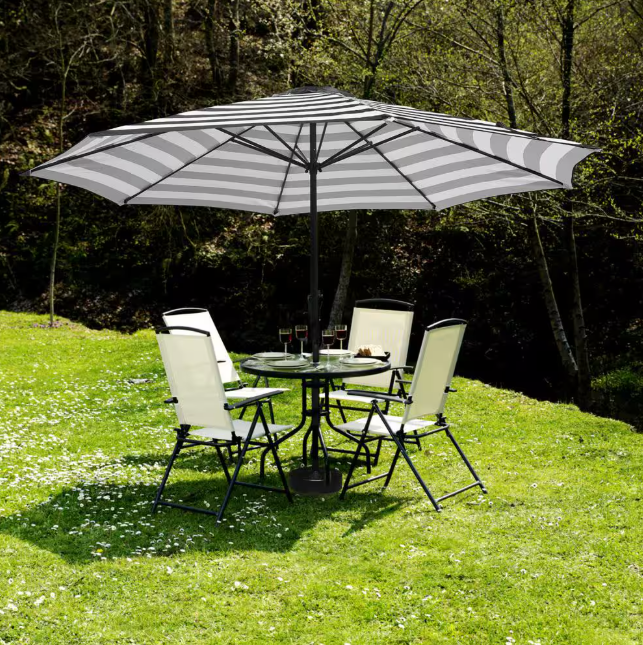 11 ft. x 11 ft. Steel Patio Market Umbrella