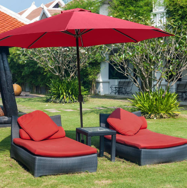 11 ft. x 11 ft. Steel Patio Market Umbrella