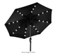Market Solar LED Lighted Tilt Patio Umbrella with UV-Resistant Fabric