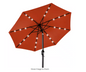 Market Solar LED Lighted Tilt Patio Umbrella with UV-Resistant Fabric