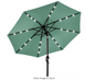 Market Solar LED Lighted Tilt Patio Umbrella with UV-Resistant Fabric