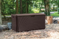 134 Gal. Plastic Wicker Deck Box