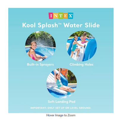 Blue Vinyl Inflatable Swimming Pool Water Slide and Repair Kit, Blue (2-Pack)