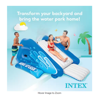 Blue Vinyl Inflatable Swimming Pool Water Slide and Repair Kit, Blue (2-Pack)