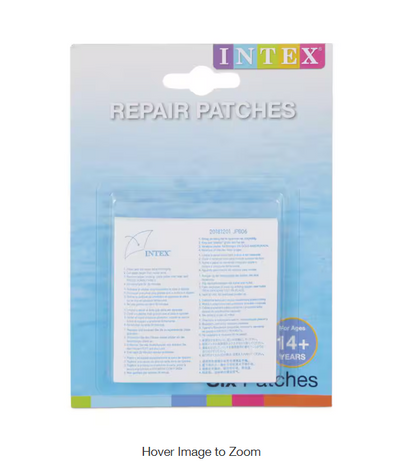 Blue Vinyl Inflatable Swimming Pool Water Slide and Repair Kit, Blue (2-Pack)