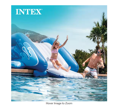 Blue Vinyl Inflatable Swimming Pool Water Slide and Repair Kit, Blue (2-Pack)