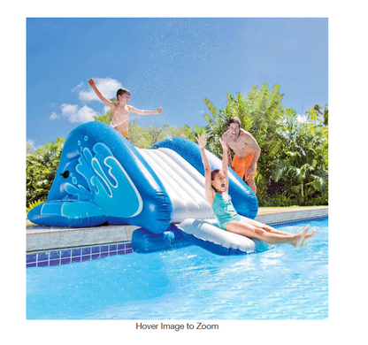 Blue Vinyl Inflatable Swimming Pool Water Slide and Repair Kit, Blue (2-Pack)