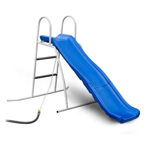 Water Wave Slide with Built-In Adjustable Water Sprinkler, 6 ft.