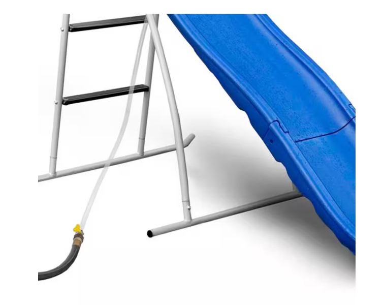Water Wave Slide with Built-In Adjustable Water Sprinkler, 6 ft.