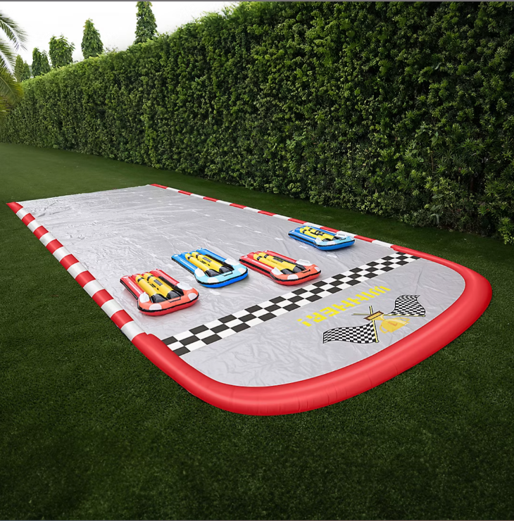 Gigantic Racetrack 4-Person Water Slide - 25 x 9'