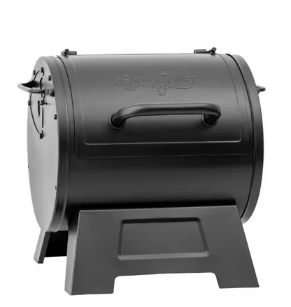 Portable Charcoal Grill or Side Fire Box with Adjustable Air Vents, Heavy Duty - Black
