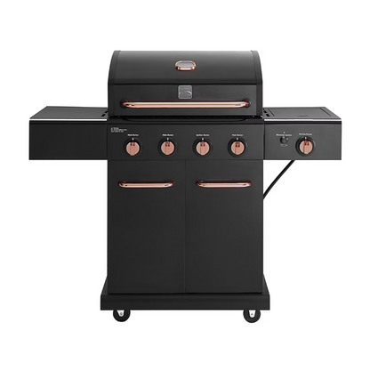 4-Burner LP Gas Grill with Searing Side Burner