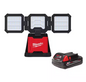 18-Volt Lith-Ion cordless 4500 Lumens ROVER Dual Power Triple-Panel Flood